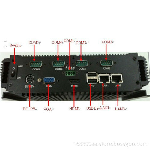 6xCOM and 4xUSB embedded box pc
